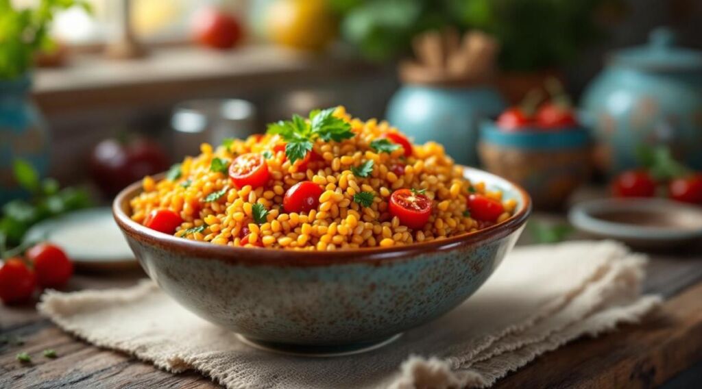Recette Boulgour Turc Poivron : Un Voyage Vegan et Gourmand dans l&rsquo;Assiette